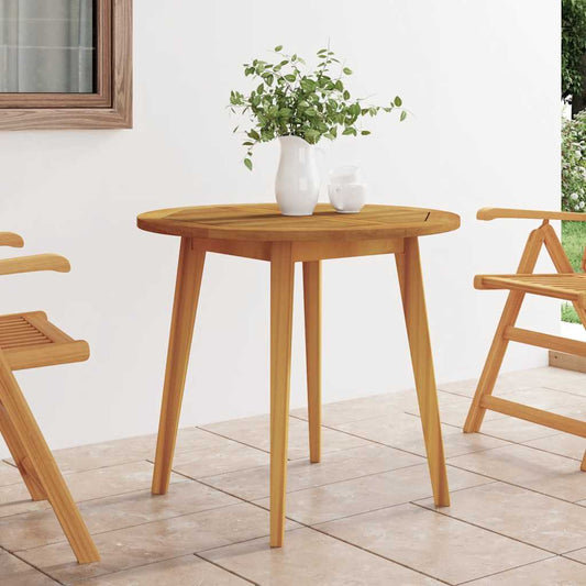 310299 vidaXL Garden Table Ø85x75 cm Solid Wood Acacia
