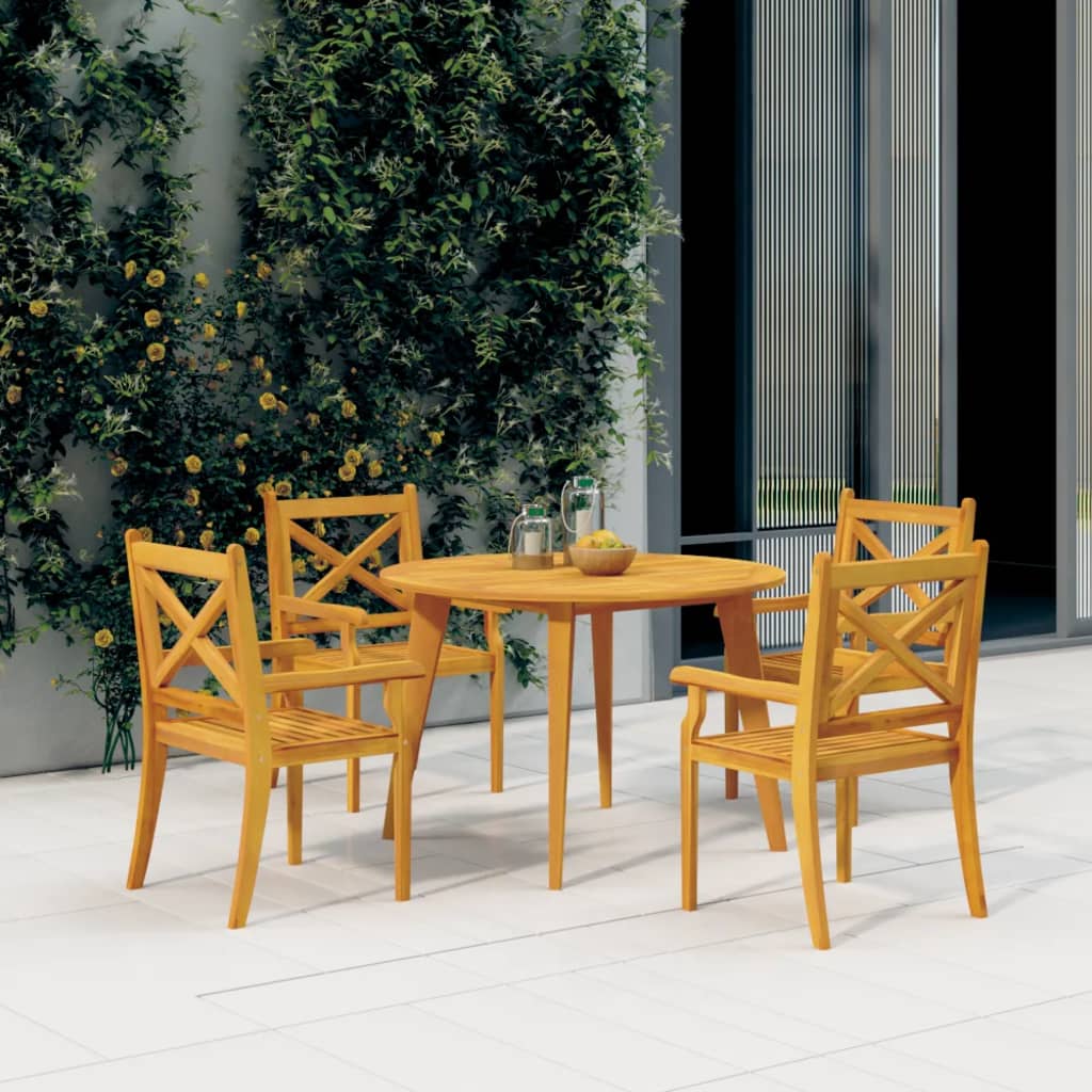 Garden Table | Brown | Solid Acacia wood | Medium | Durable