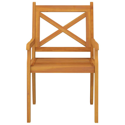 Dining Chair | Set of 2 | Brown | Solid Acacia Wood with an Oil Finish