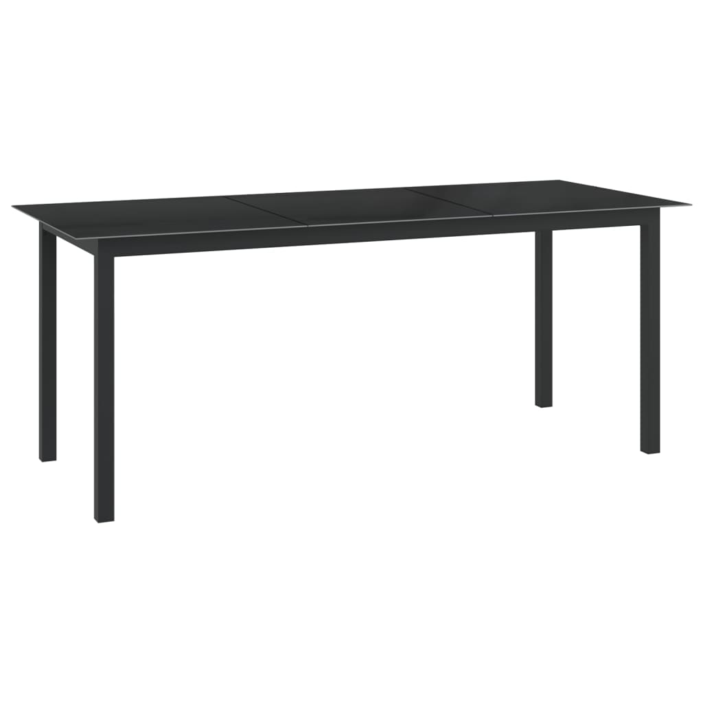 Garden Table | Black | Aluminium | Large | Durable | Garden Table
