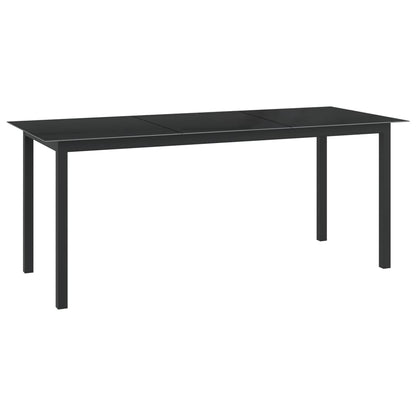 Garden Table | Black | Aluminium | Large | Durable | Garden Table