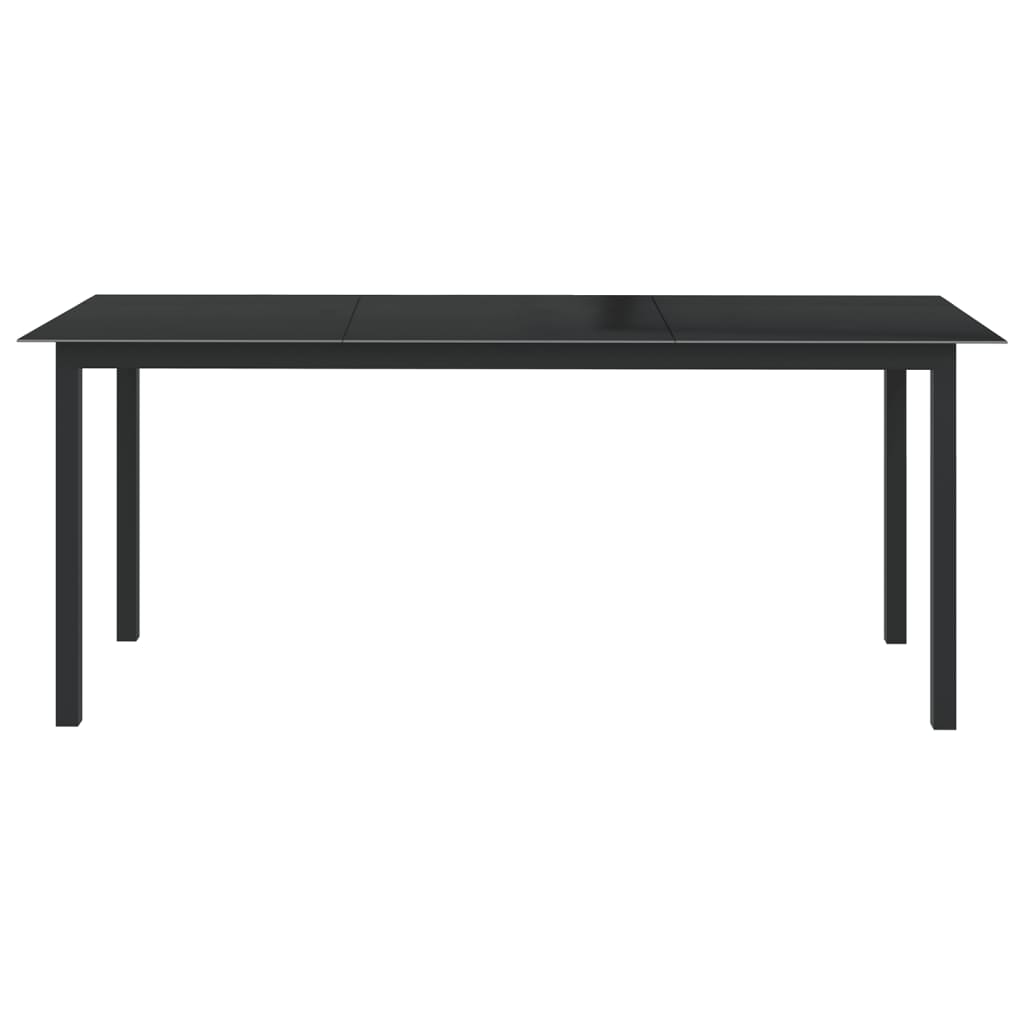 Garden Table | Black | Aluminium | Large | Durable | Garden Table