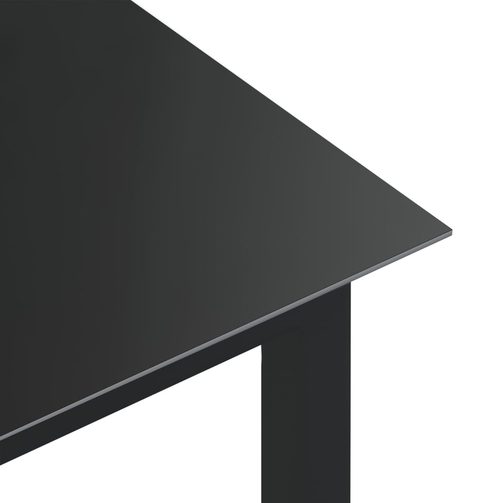 Garden Table | Black | Aluminium | Large | Durable | Garden Table