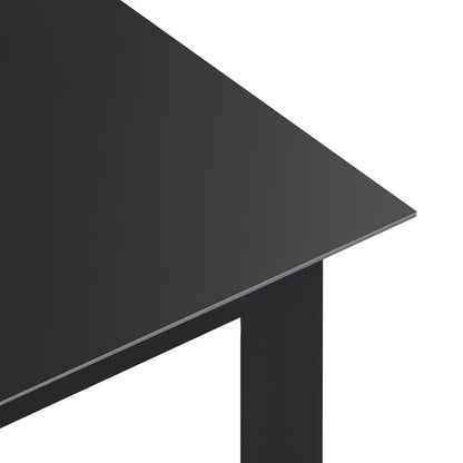 Garden Table | Black | Aluminium | Large | Durable | Garden Table