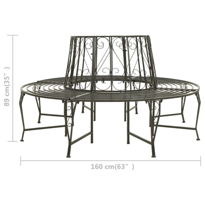 Tree benches 1-Seater Ø 160 x 89 cm Steel