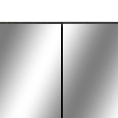 323605 vidaXL LED Bathroom Mirror Cabinet Black 80x15x60 cm MDF