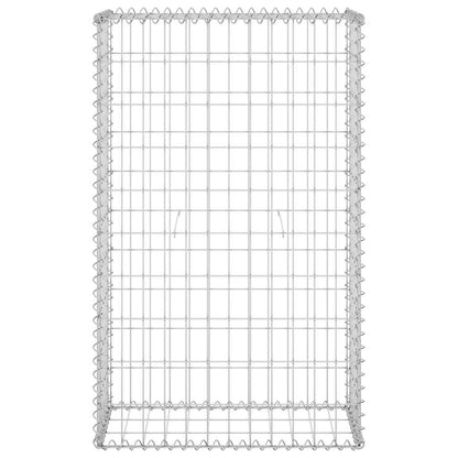 Gabion Wall with Covers Galvanised Steel 60x30x100 cm