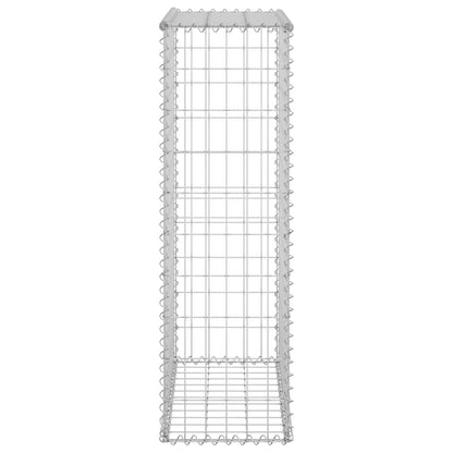Gabion Wall with Covers Galvanised Steel 60x30x100 cm