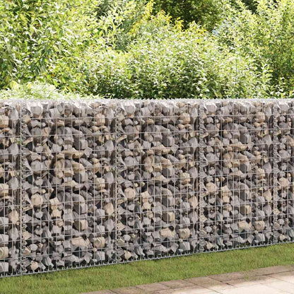 Gabion Wall with Covers Galvanised Steel 60x50x100 cm