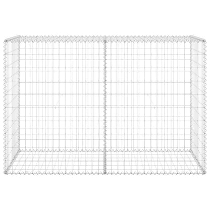 Gabion Wall with Covers Galvanised Steel 150x60x100 cm