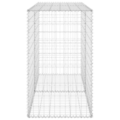 Gabion Wall with Covers Galvanised Steel 150x60x100 cm