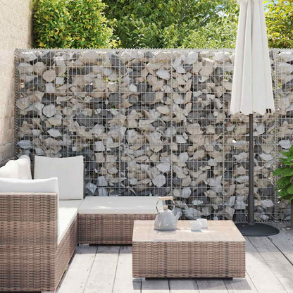 Gabion Wall with Covers Galvanised Steel 900x30x200 cm
