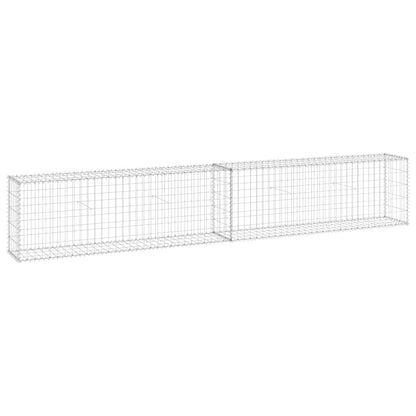 Gabion Wall with Covers Galvanised Steel 300x30x50 cm