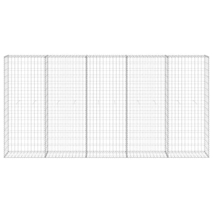 Gabion Wall with Covers Galvanised Steel 300x30x150 cm