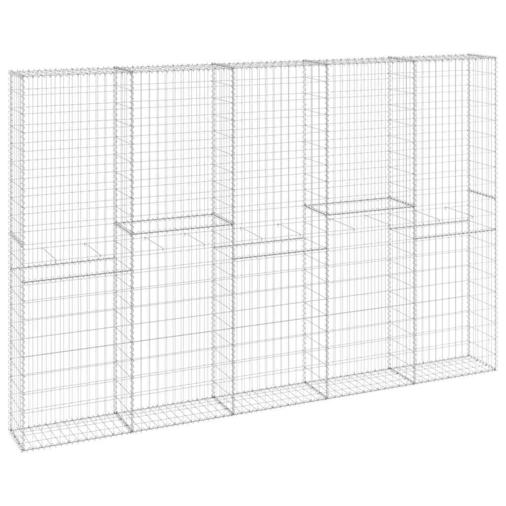 Gabion Wall with Covers Galvanised Steel 300x30x200 cm
