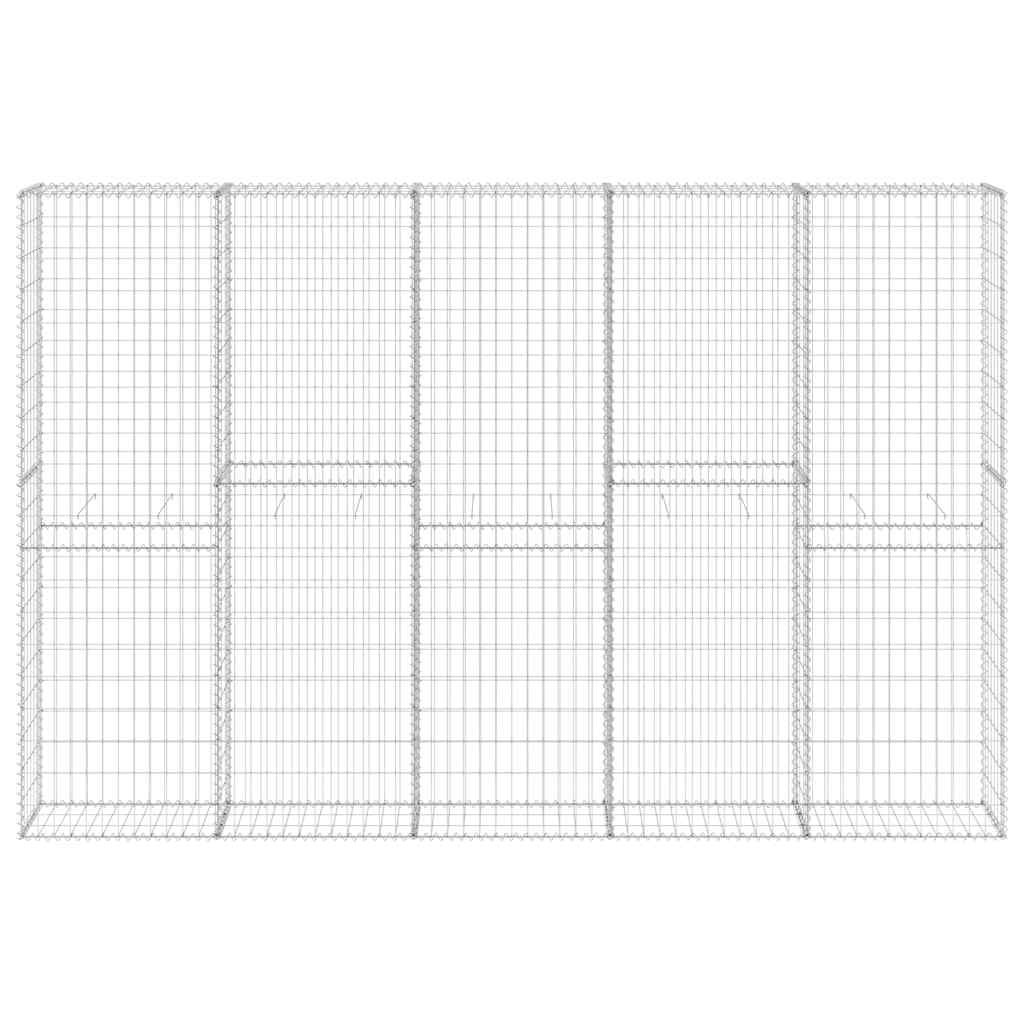 Gabion Wall with Covers Galvanised Steel 300x30x200 cm