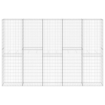 Gabion Wall with Covers Galvanised Steel 300x30x200 cm