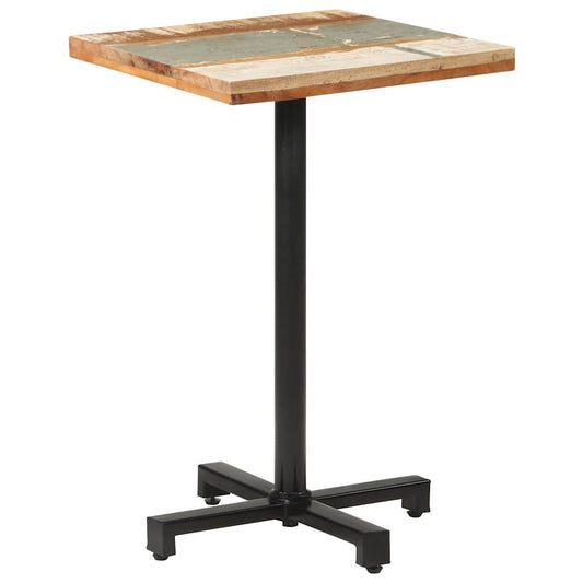320286 vidaXL Bistro Table Square 50x50x75 cm Solid Reclaimed Wood