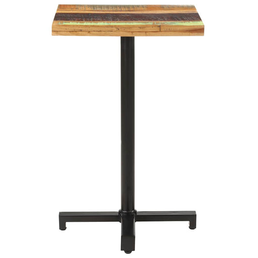 320286 vidaXL Bistro Table Square 50x50x75 cm Solid Reclaimed Wood