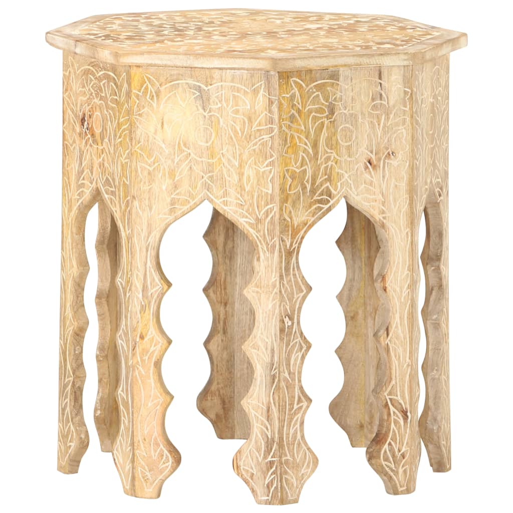Side Table Ø48 cm Solid Mango Wood