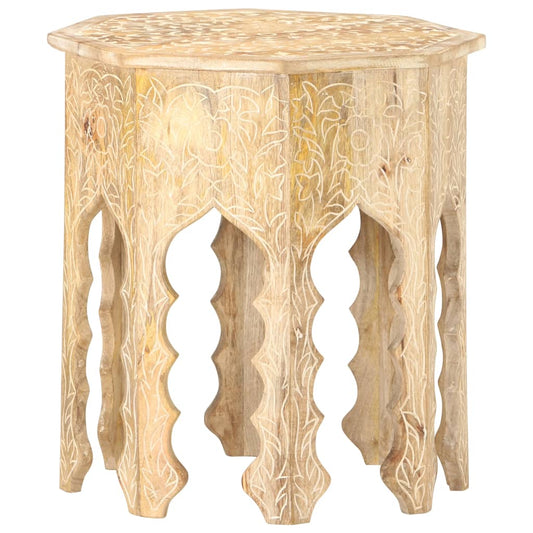 Side Table Ø48 cm Solid Mango Wood