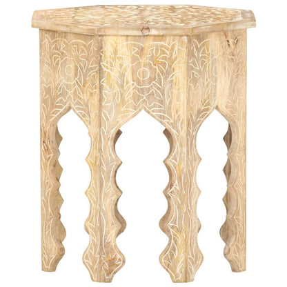 Side Table Ø48 cm Solid Mango Wood