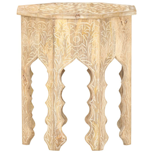 Side Table Ø48 cm Solid Mango Wood