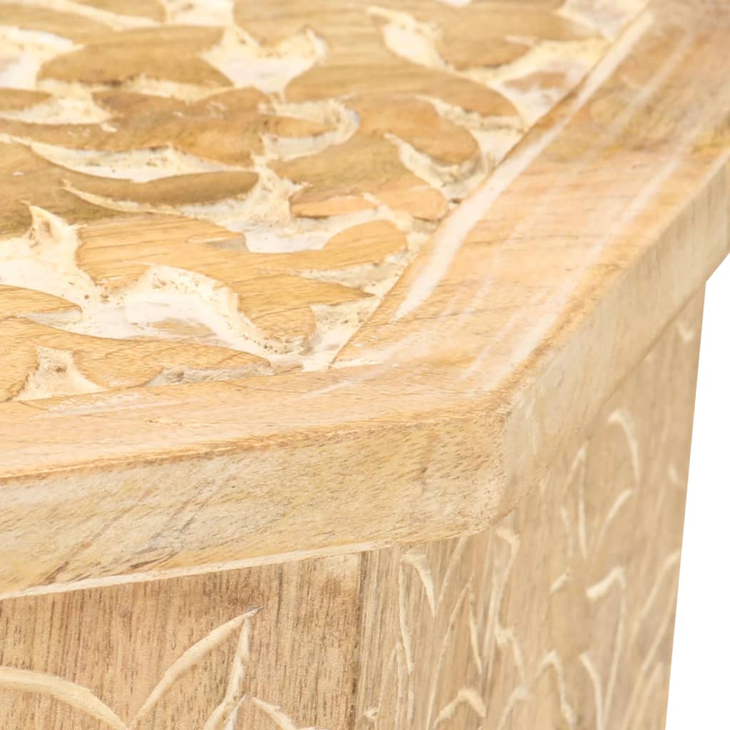 Side Table Ø48 cm Solid Mango Wood