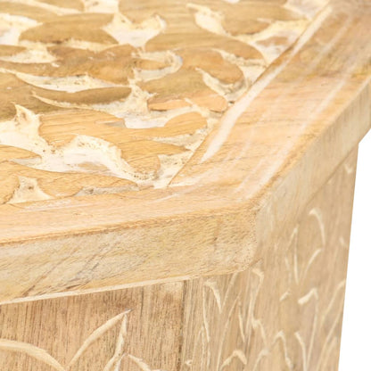 Side Table Ø48 cm Solid Mango Wood