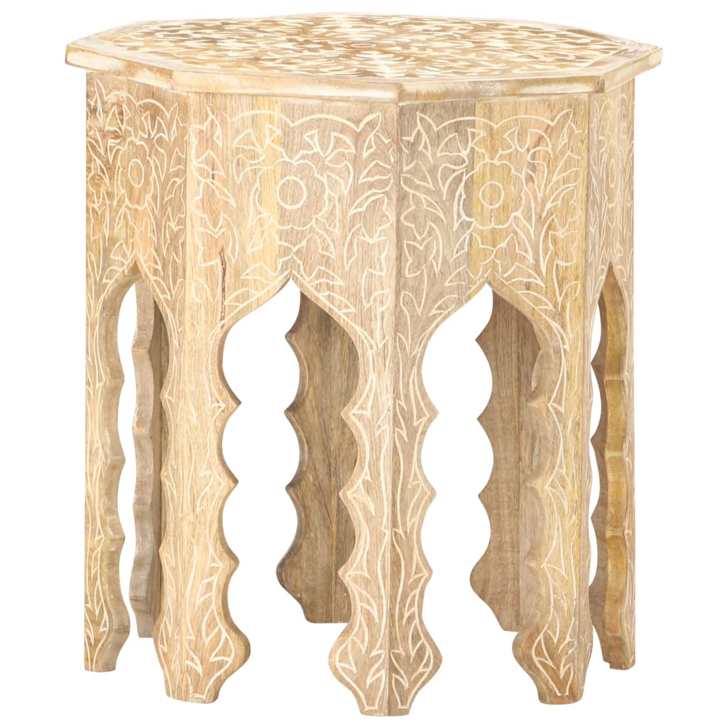 Side Table Ø48 cm Solid Mango Wood