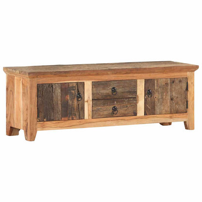 320380 vidaXL TV Cabinet 120x30x40 cm Solid Acacia Wood and Reclaimed Wood