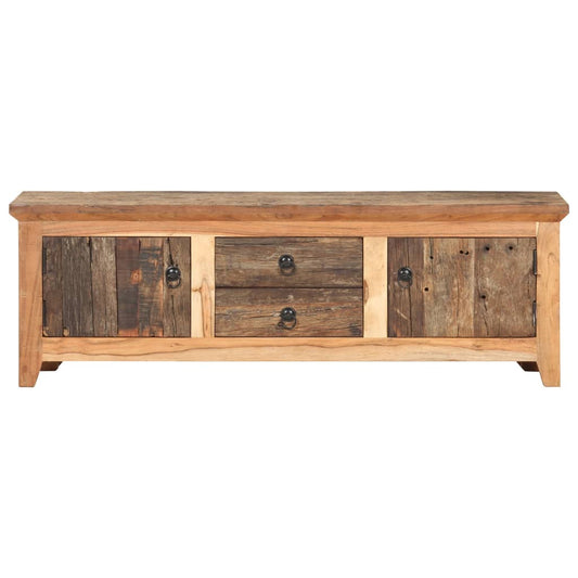 TV Cabinet 120x30x40 cm Solid Acacia Wood and Reclaimed Wood
