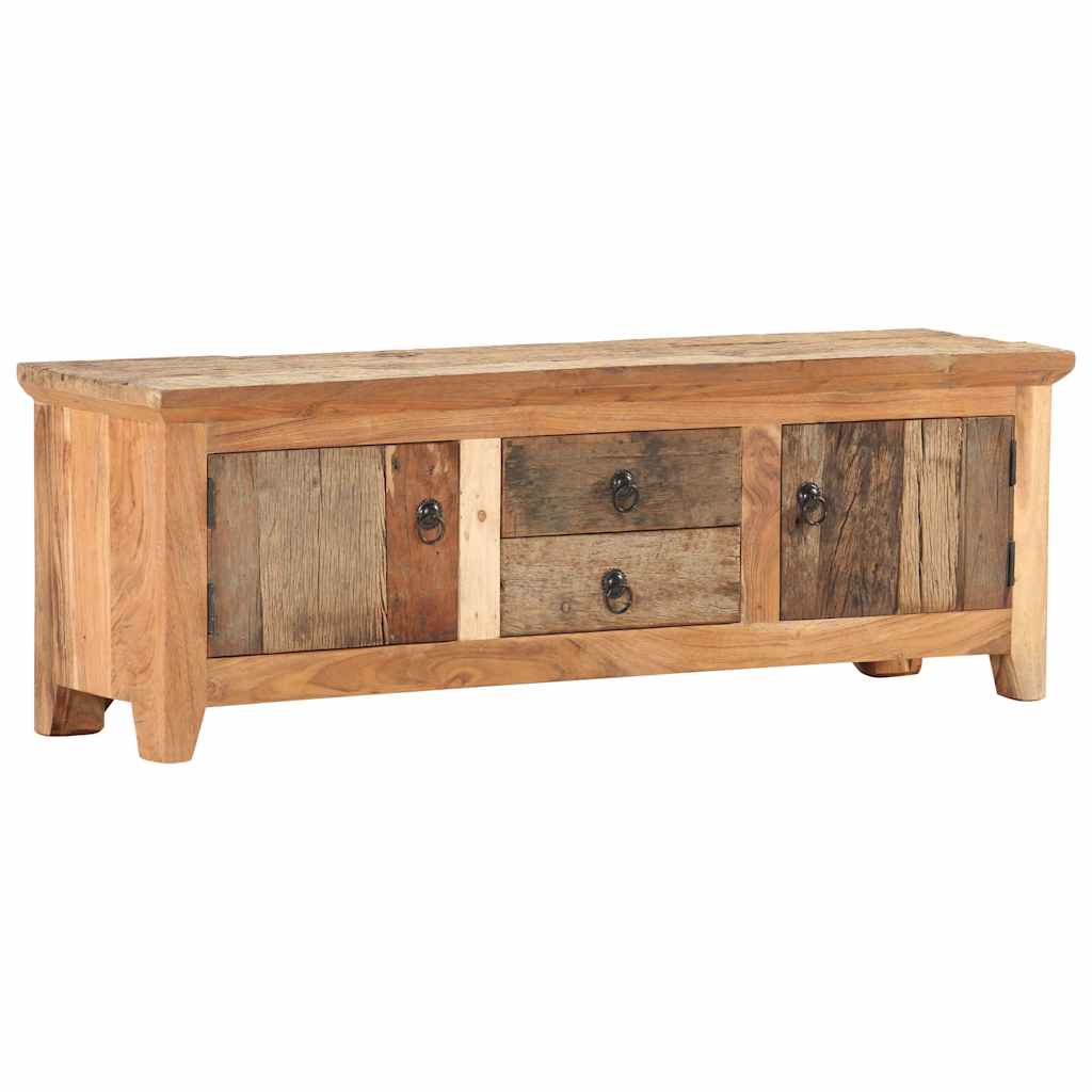 320380 vidaXL TV Cabinet 120x30x40 cm Solid Acacia Wood and Reclaimed Wood