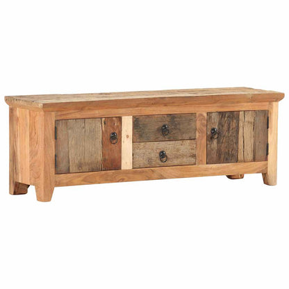 320380 vidaXL TV Cabinet 120x30x40 cm Solid Acacia Wood and Reclaimed Wood