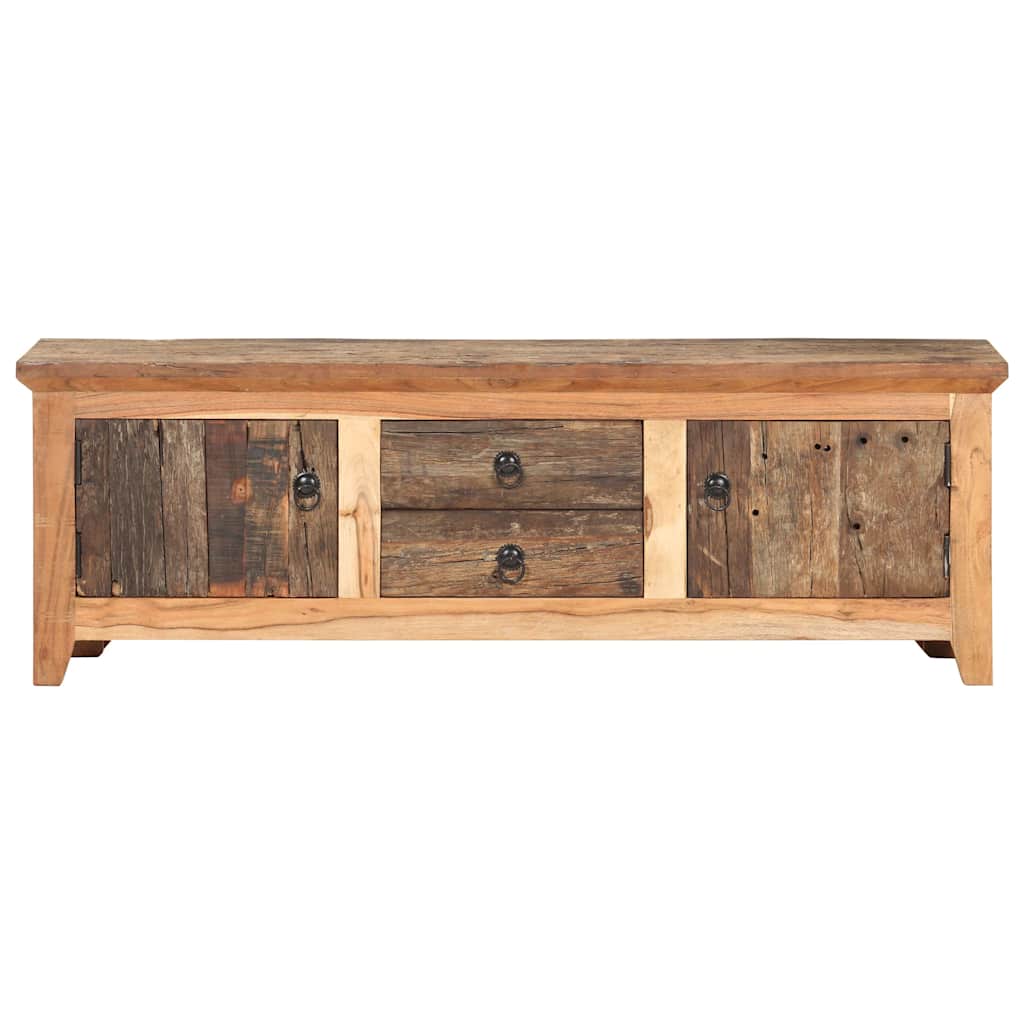 320380 vidaXL TV Cabinet 120x30x40 cm Solid Acacia Wood and Reclaimed Wood