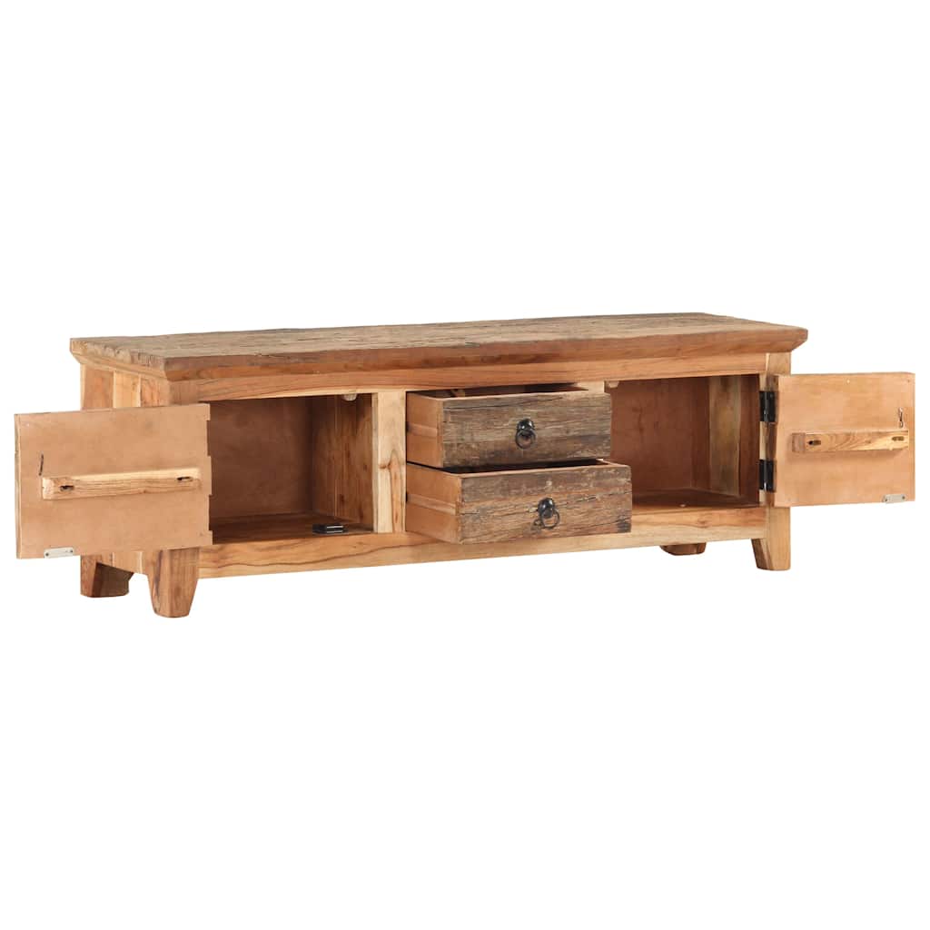 320380 vidaXL TV Cabinet 120x30x40 cm Solid Acacia Wood and Reclaimed Wood