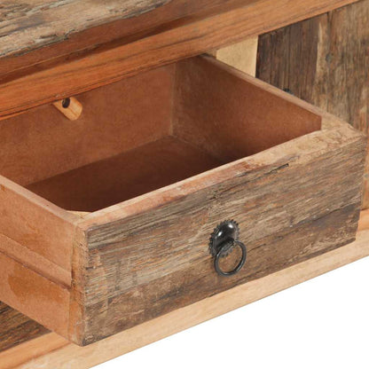 320380 vidaXL TV Cabinet 120x30x40 cm Solid Acacia Wood and Reclaimed Wood