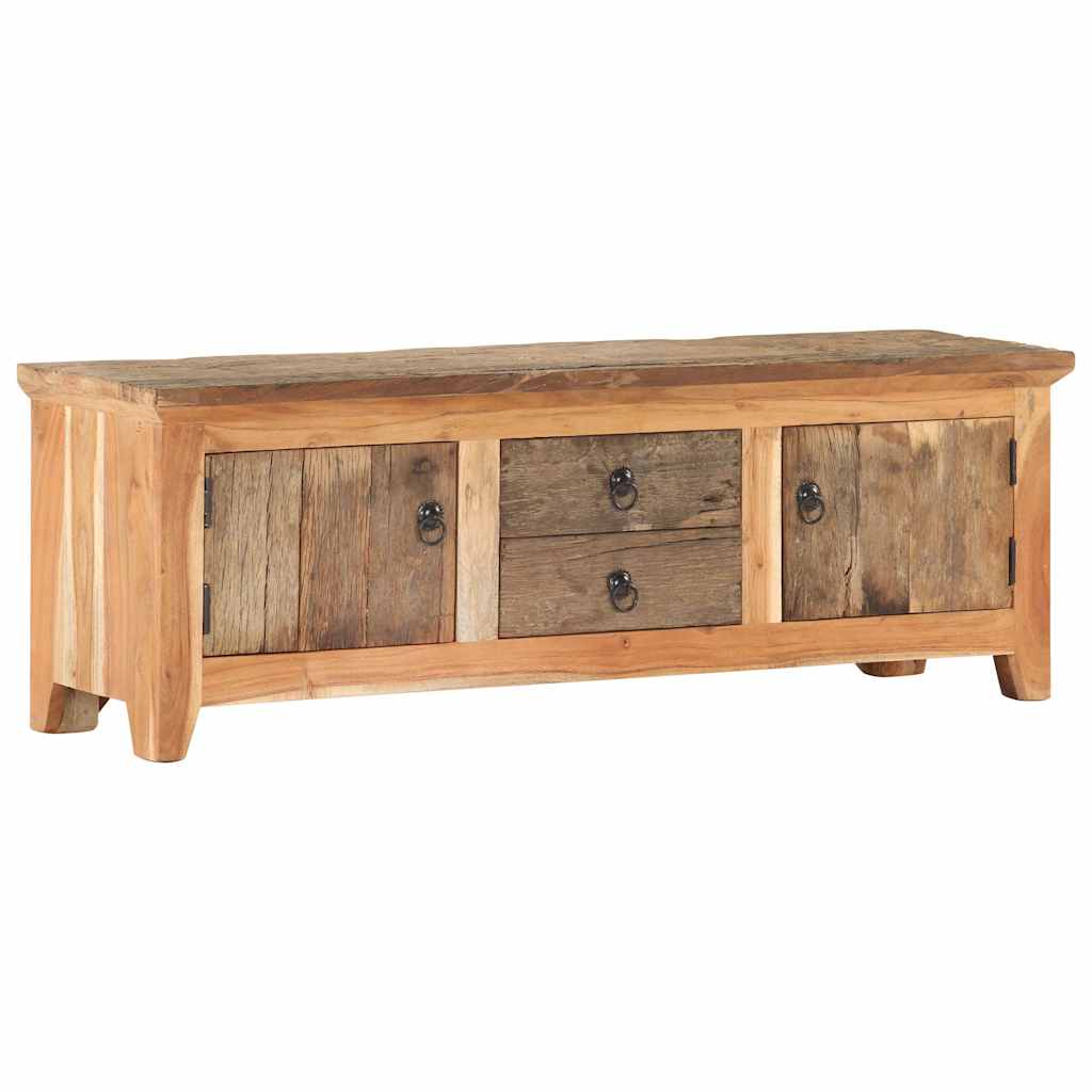 320380 vidaXL TV Cabinet 120x30x40 cm Solid Acacia Wood and Reclaimed Wood