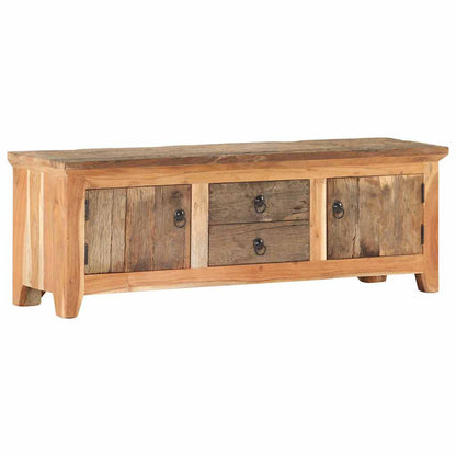 320380 vidaXL TV Cabinet 120x30x40 cm Solid Acacia Wood and Reclaimed Wood