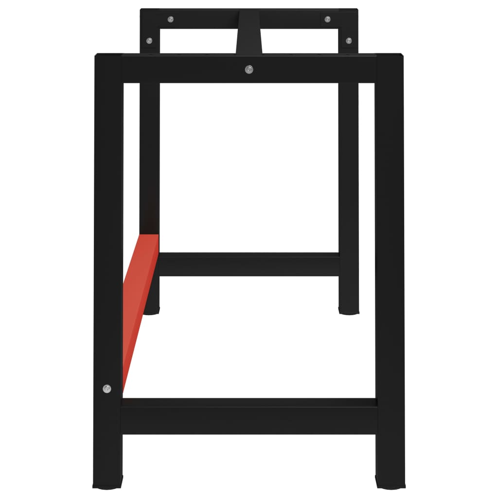 Metal Frame | Black and Red | Metal with powder-coating | Large