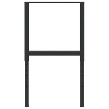 Adjustable Work Bench Frames 2 pcs Metal 55x(69-95.5) cm Black