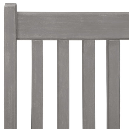 Garden Reclining Chairs 3 pcs Grey Solid Acacia Wood
