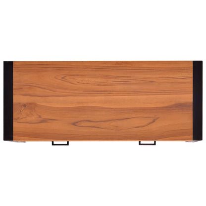 Desk with 2 Drawers 100x40x75 cm Teak Wood