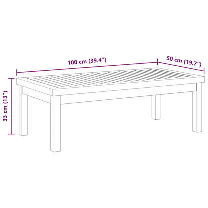 Garden Coffee Table | Natural acacia wood | Solid acacia wood | Medium