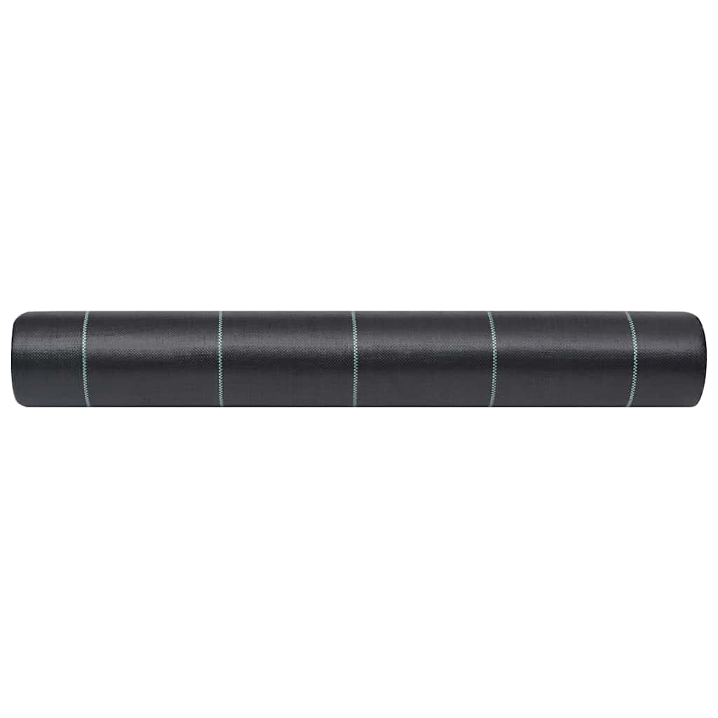 313062 vidaXL Weed & Root Control Mat Black 1x100 m PP