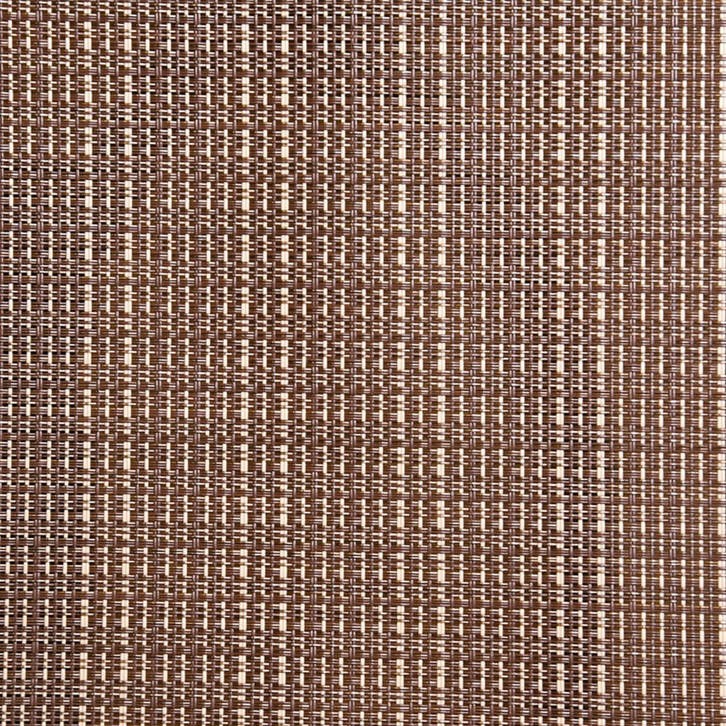 Garden Chair | Set of 2 | Brown | Textilene, Powder-Coated Steel