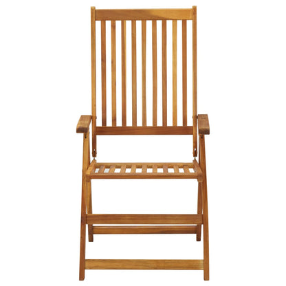 Garden Chair | Set of 3 | Natural Wood | Solid Acacia Wood | Medium