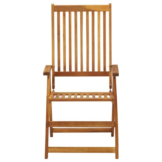 311847 vidaXL Garden Reclining Chairs 3 pcs Solid Acacia Wood
