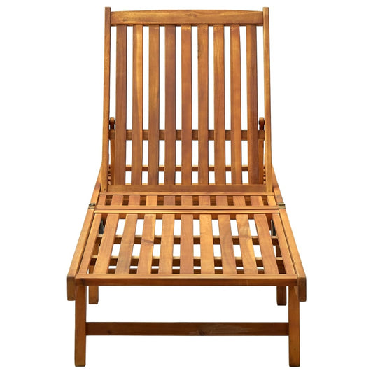 311871 vidaXL Sun Lounger Solid Acacia Wood