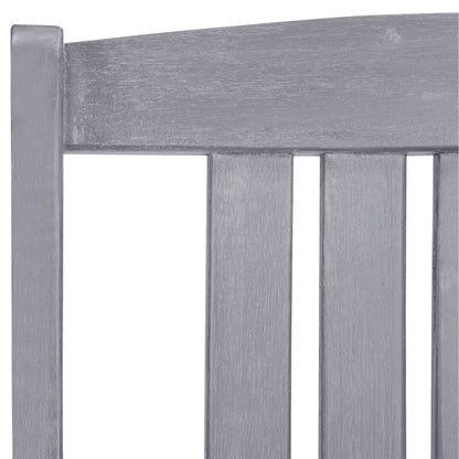 Garden Chair | Set of 4 | Grey | Solid Acacia wood | Standard | Durable